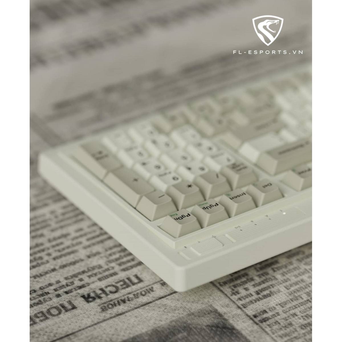 Bàn phím FL-Esports OG98 White Grey