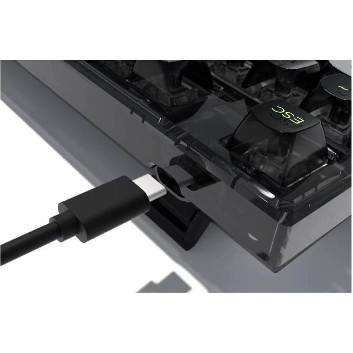 Bàn phím FL-Esports Q75 Transparent Black Dark Ice Keycap