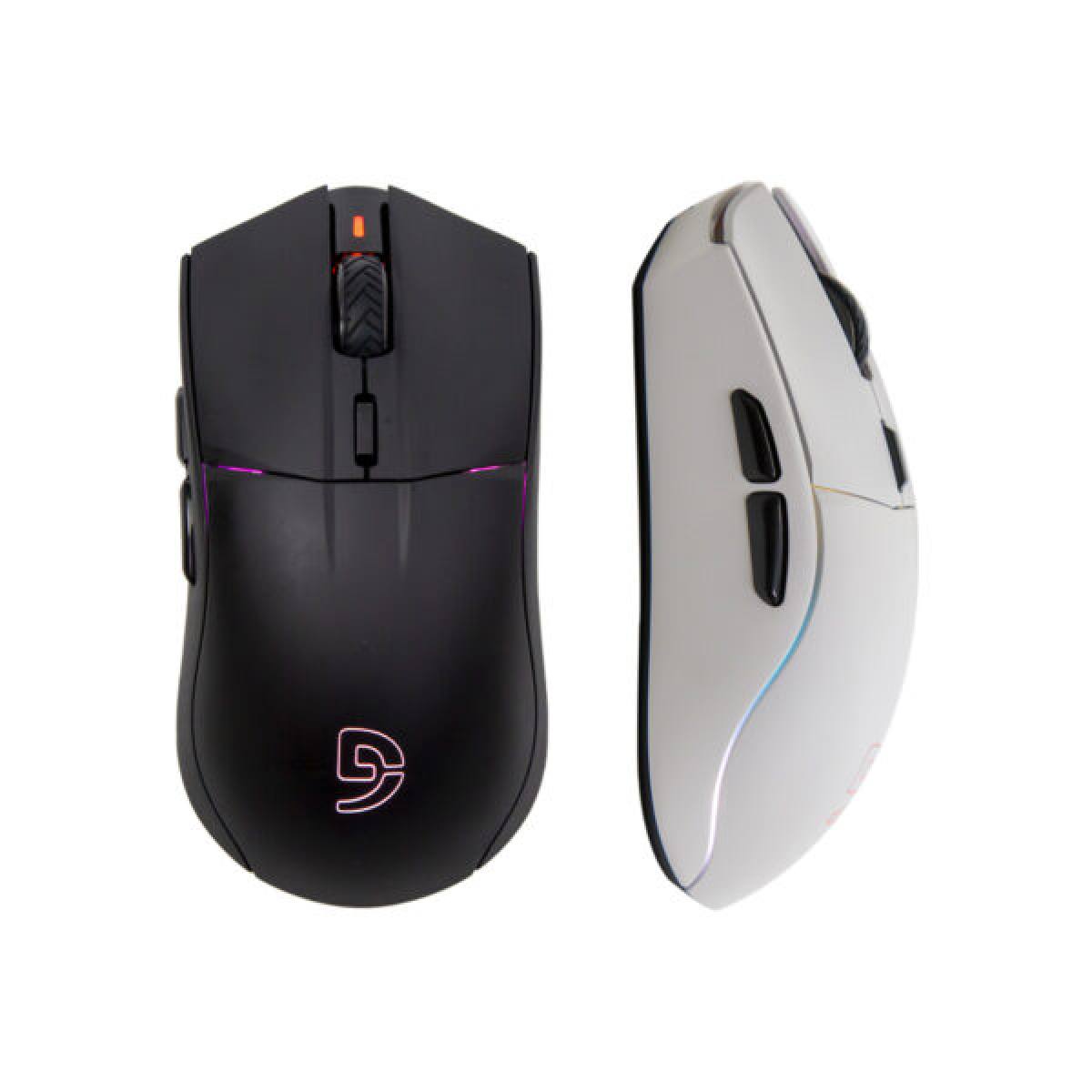 Chuột Fuhlen D60s - White Wireless | 3 Mode - RGB