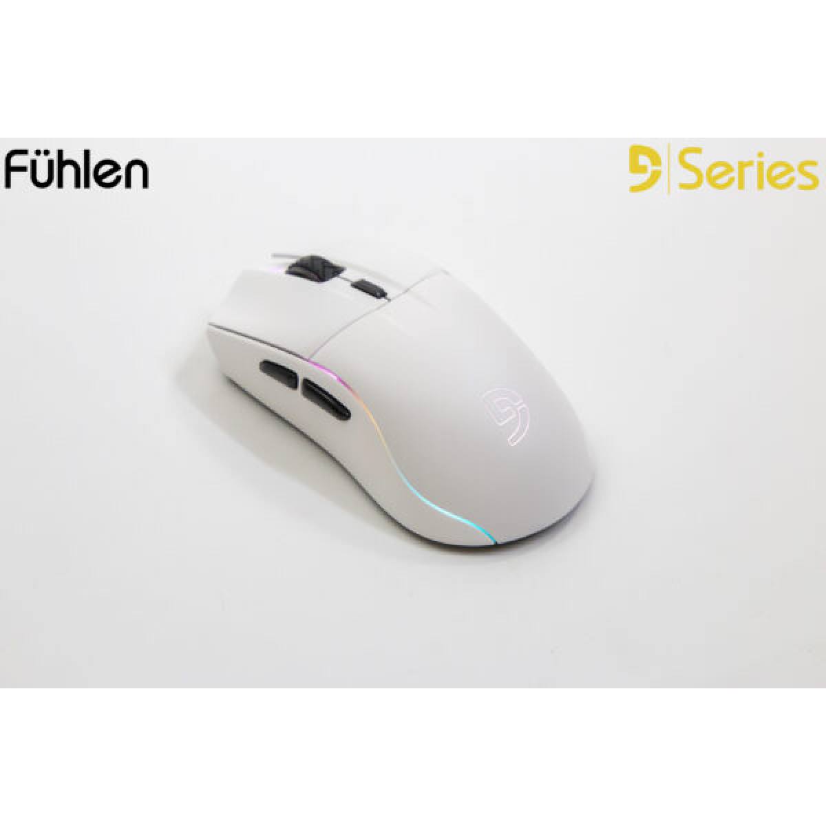 Chuột Fuhlen D60s - White Wireless | 3 Mode - RGB
