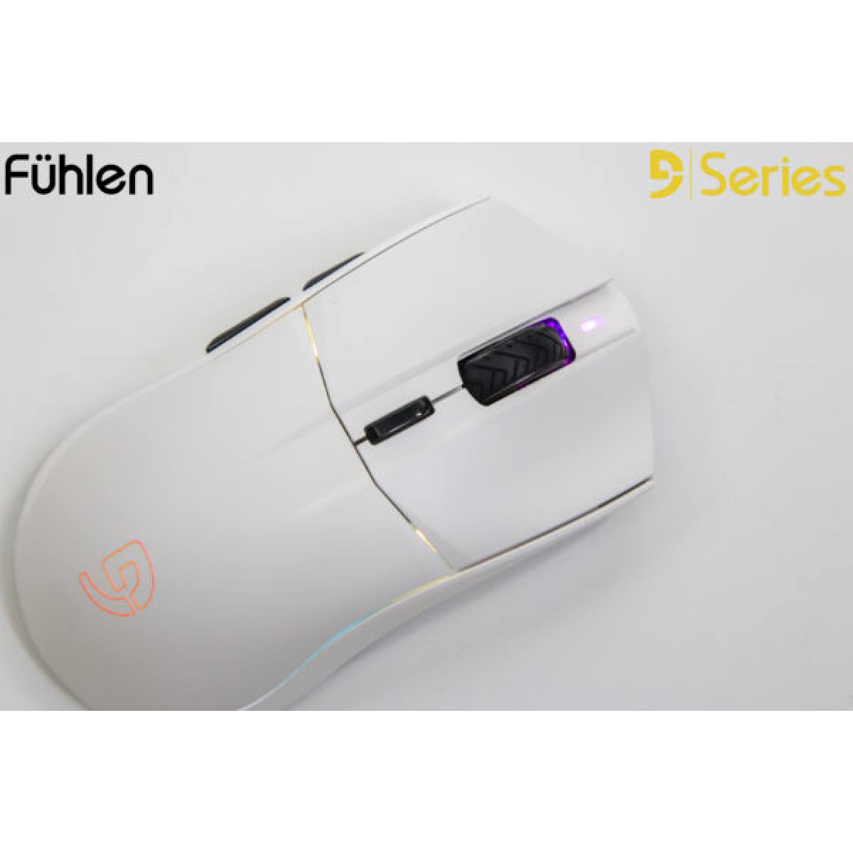 Chuột Fuhlen D60s - White Wireless | 3 Mode - RGB