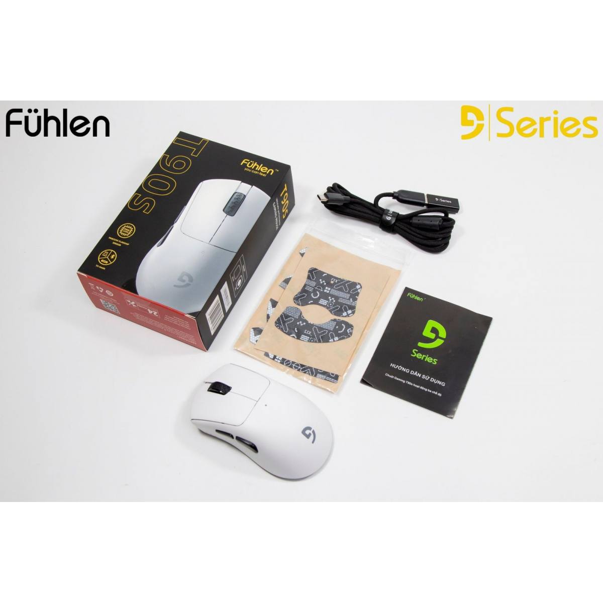 Chuột Gaming Fuhlen T90S - Black | 3 Mode