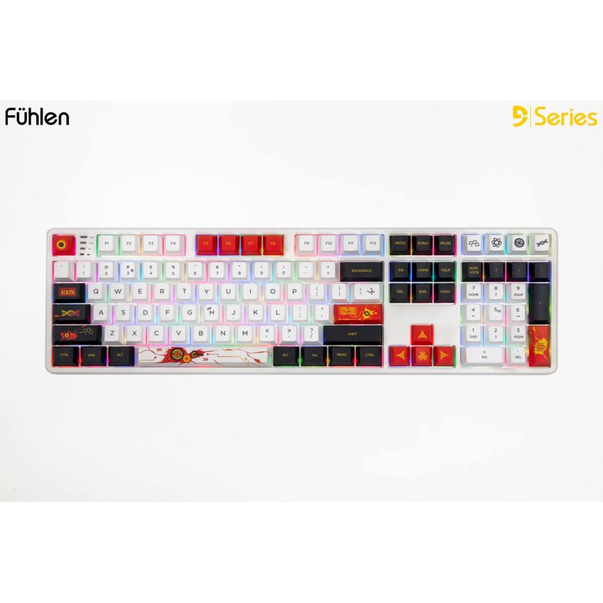 Set Keycap Fuhlen Fire Heart | PBT - Cherry Profile