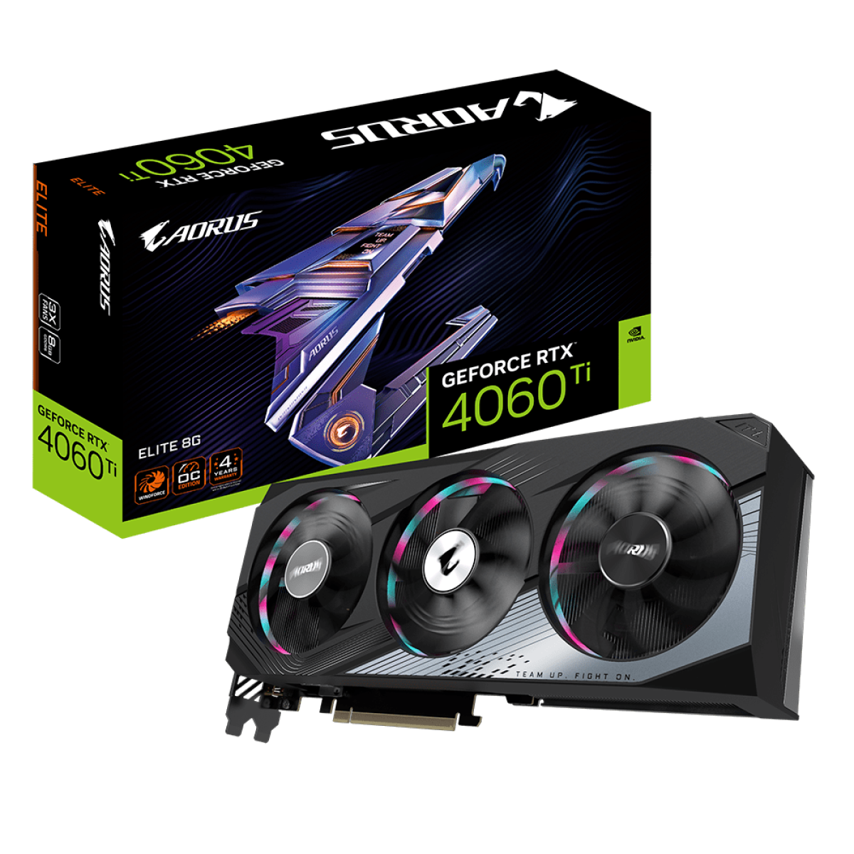 VGA Gigabyte RTX 4060 Ti AORUS ELITE 8G | N406TAORUS E-8GD