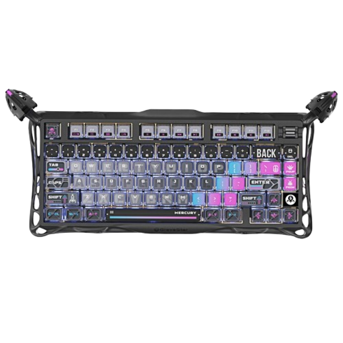 Bàn phím Gravastar Mercury K1 Pro Special Edition | Cyberpunk Galaxy Black