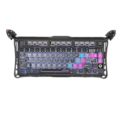 Bàn phím Gravastar Mercury K1 Pro Special Edition | Cyberpunk Galaxy Black