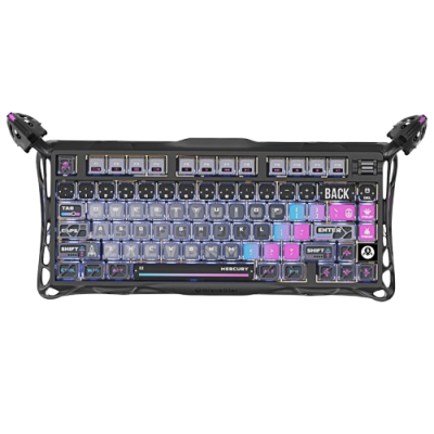 Bàn phím Gravastar Mercury K1 Pro Special Edition | Cyberpunk Galaxy Black