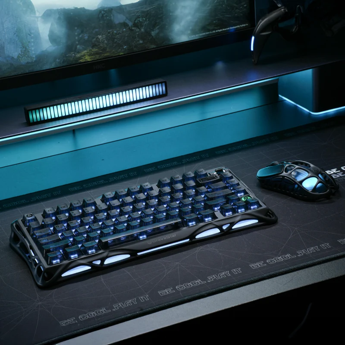 Bàn phím Gravastar Mercury K1 - Steel Black (Hàng chính hãng)