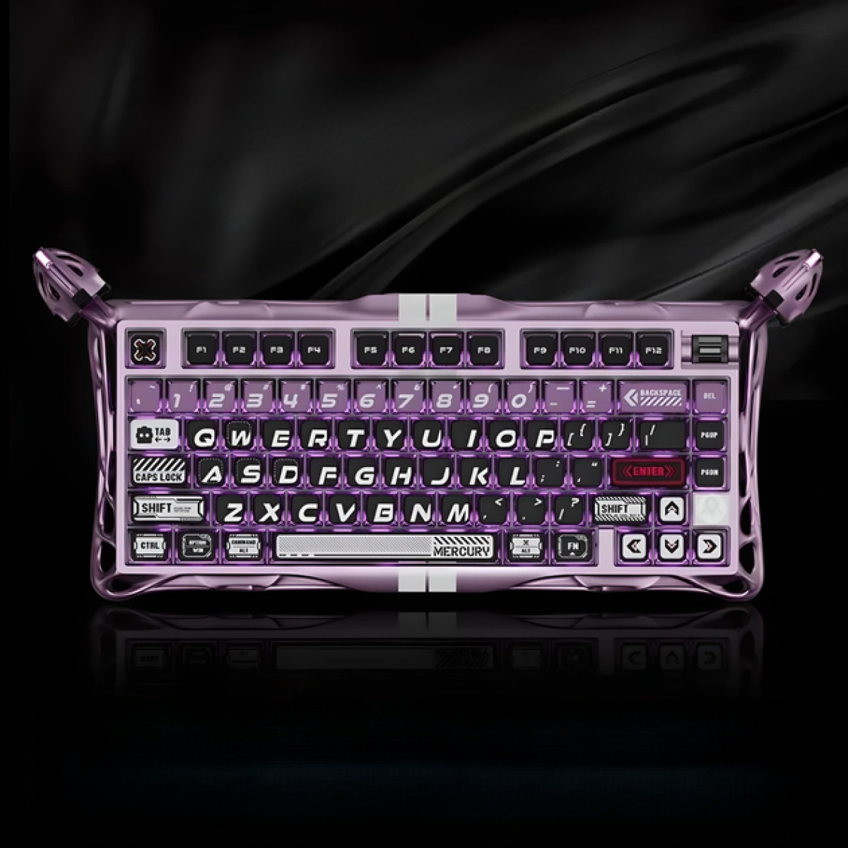 Bàn phím Gravastar Mercury V75 Pro – Flaming Night Purple