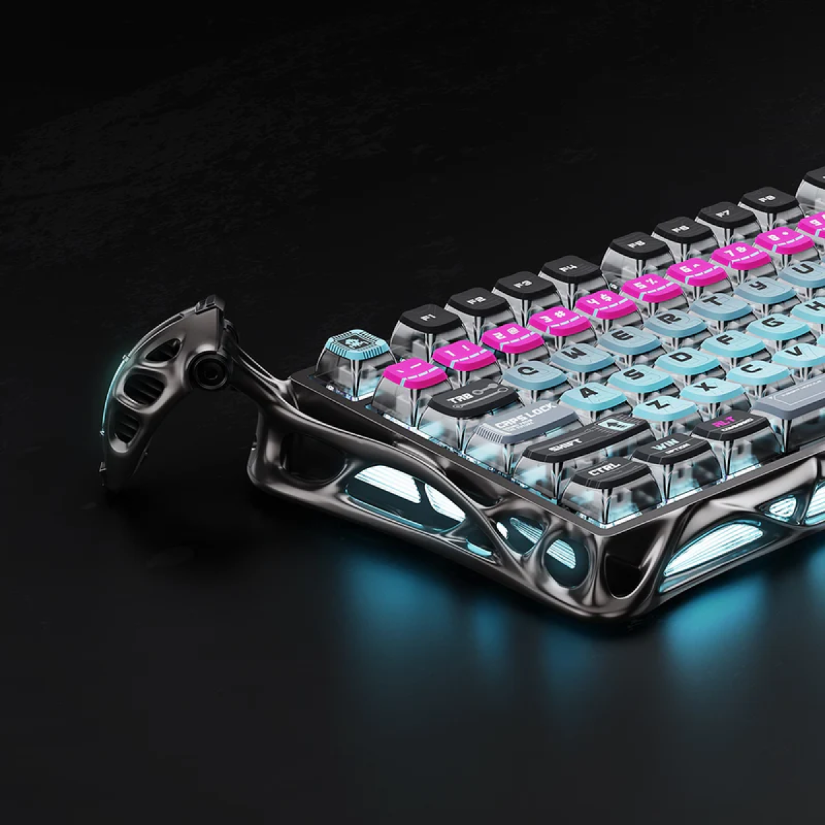 Bàn phím Gravastar Mercury V75 Pro - Cyberpunk | Magnetic HE Gaming (Hàng Chính Hãng)