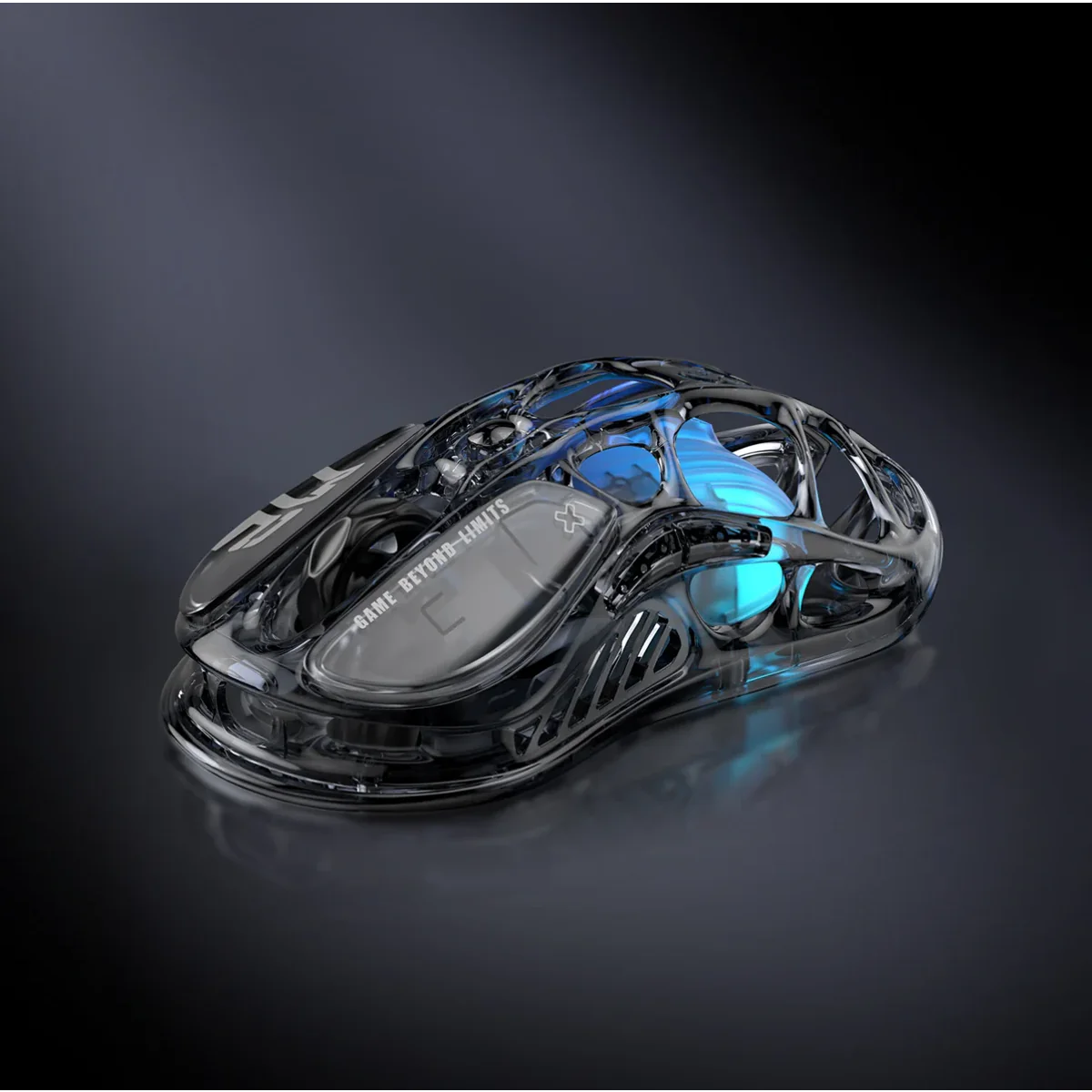 Chuột không dây Gaming GravaStar Mercury M2 | Transparent Black