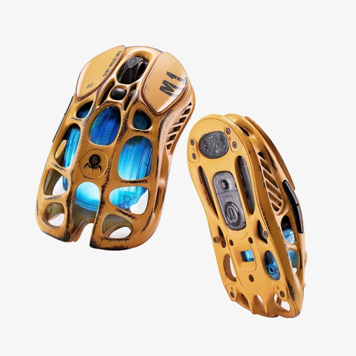 Chuột không dây Gaming GravaStar Mercury M1 Pro | Battle Worn Edition-Yellow