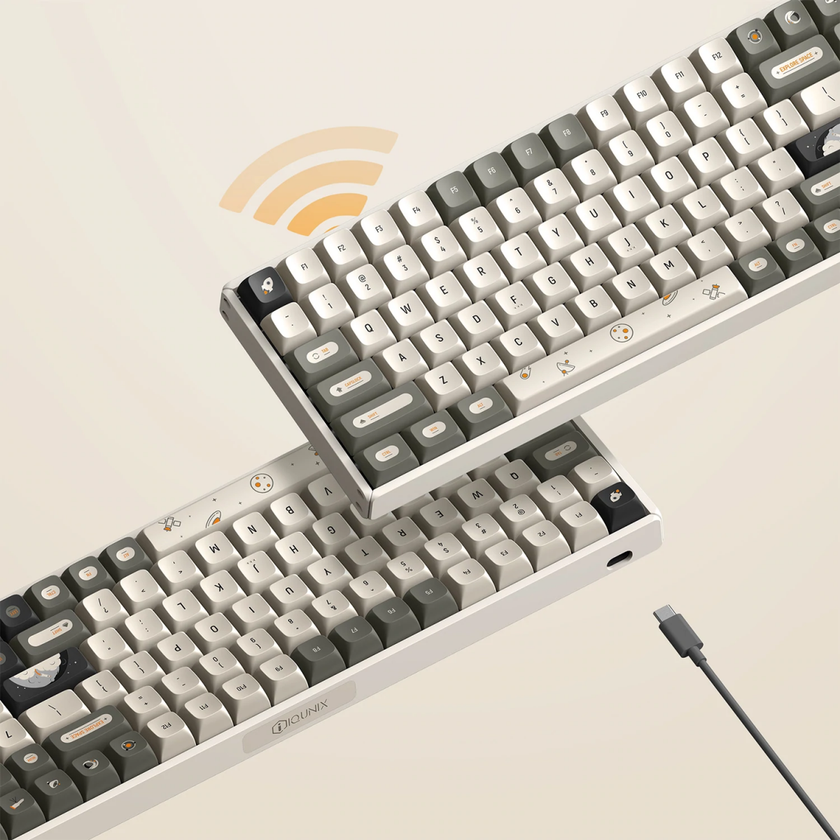 Bàn phím IQUNIX F97 Hitchhiker Wireless Non-Backlit | Cherry MX Sw