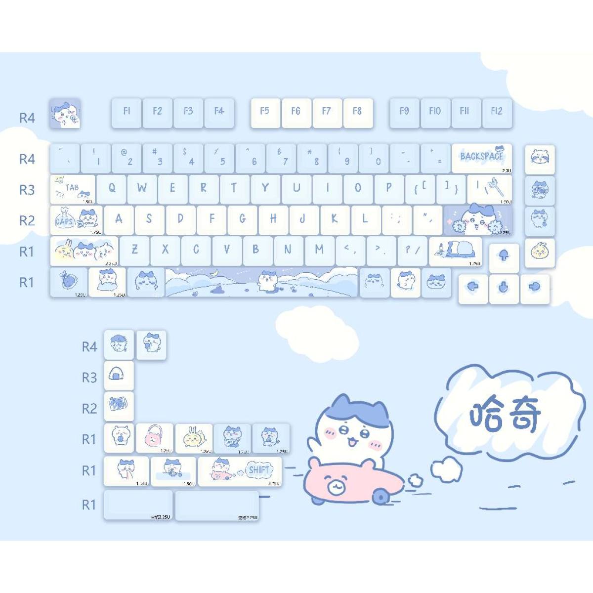 Set Keycap MOA Cute nhiều mẫu | MOA Profile - PBT DyeSub - 95 Keys