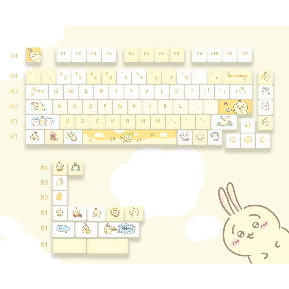 Set Keycap MOA Cute nhiều mẫu | MOA Profile - PBT DyeSub - 95 Keys