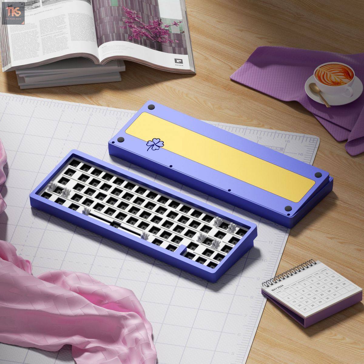 KIT Bàn Phím Cơ Lucky65  | 3 Modes | Nhôm CNC | Mạch Xuôi