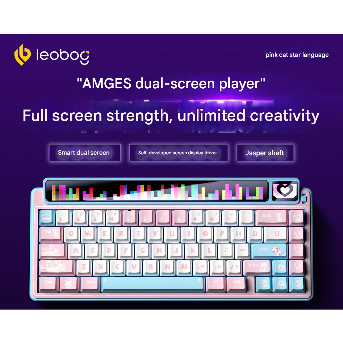 Bàn Phím Cơ Leobog AMG65 | Cyber Starry