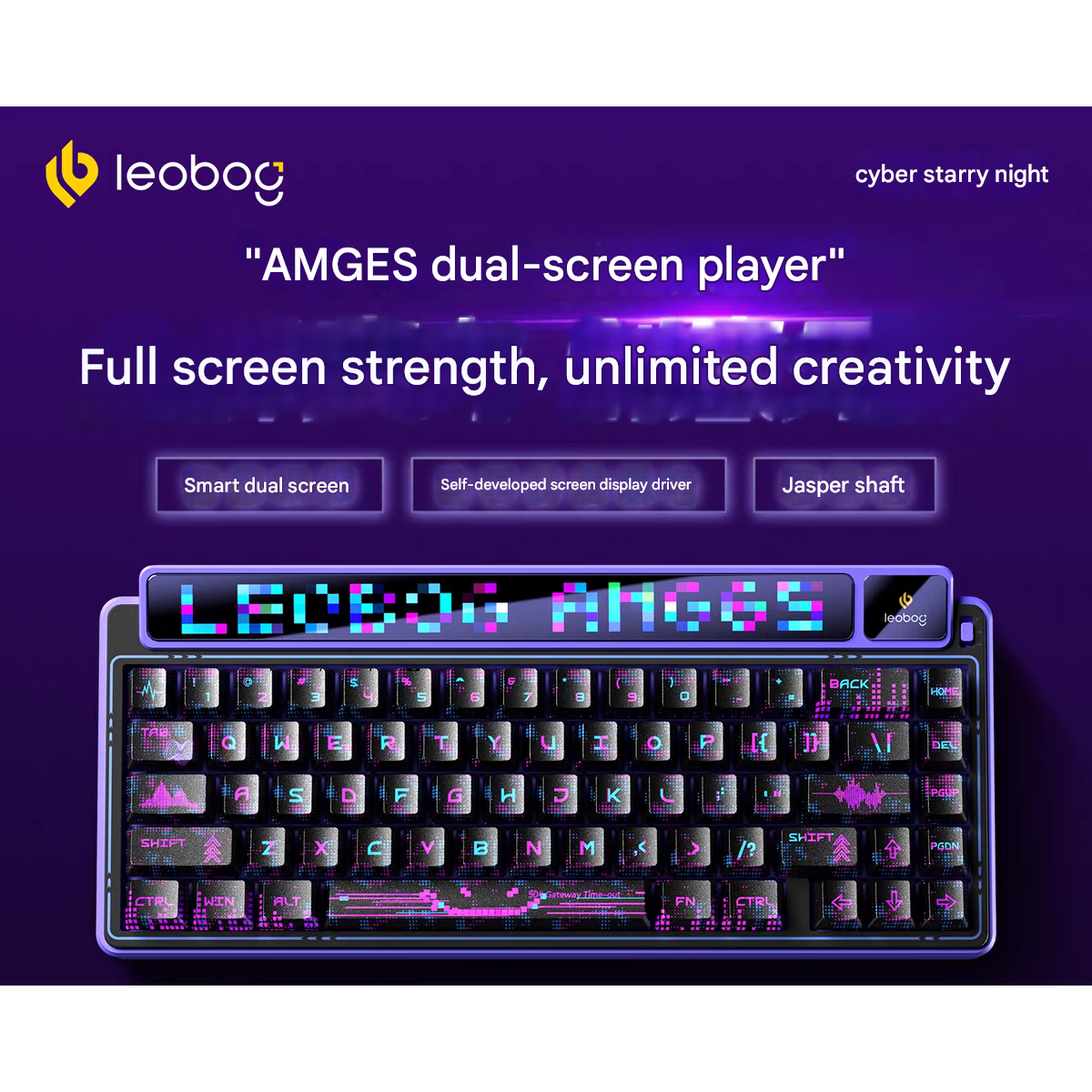Bàn Phím Cơ Leobog AMG65 | Cyber Starry