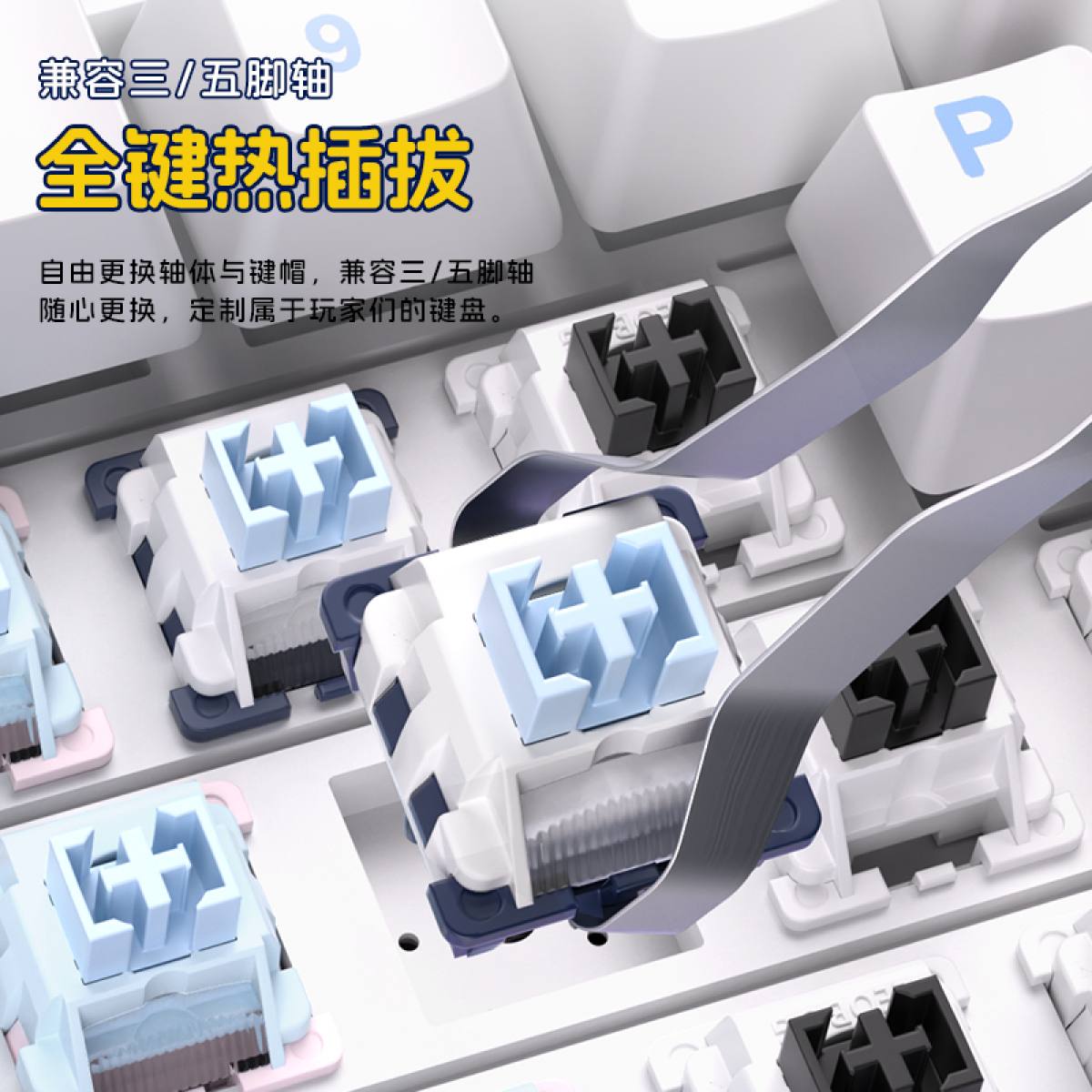 Bàn Phím Leobog Hi98C Pro -3 Mode Hotswap Pin 8000