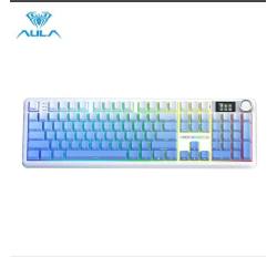 Bàn Phím Cơ Aula F108 Pro | 3 MODE | Blue White Gradient