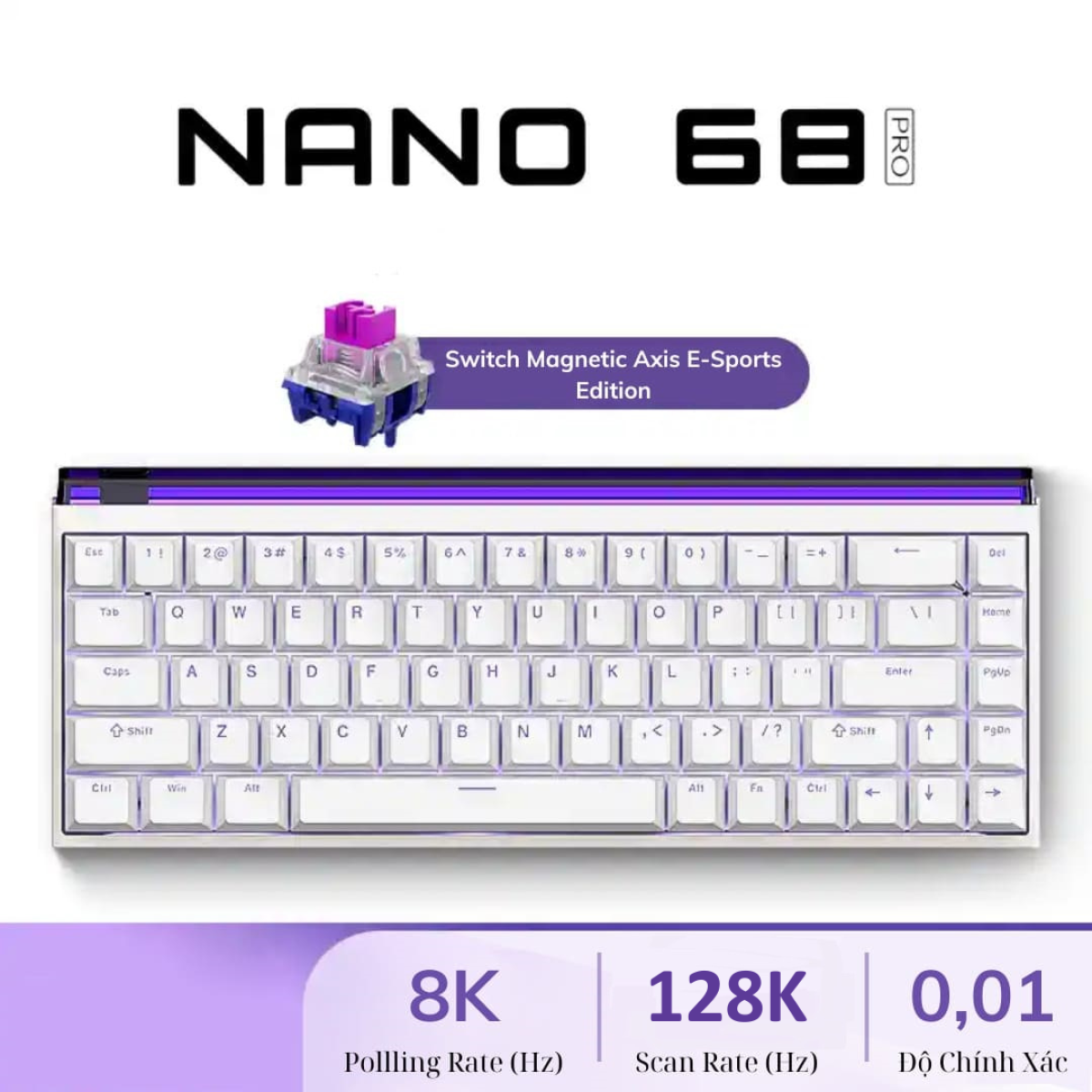 Bàn Phím MadLion Nano 68 HE RGB | Rapid Trigger