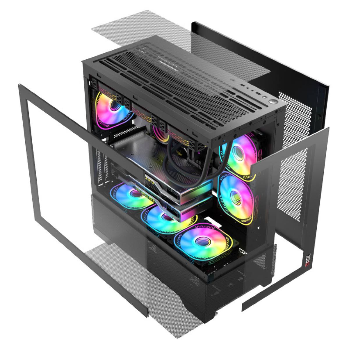 Case Magic Mix-Full Tower Black EATX