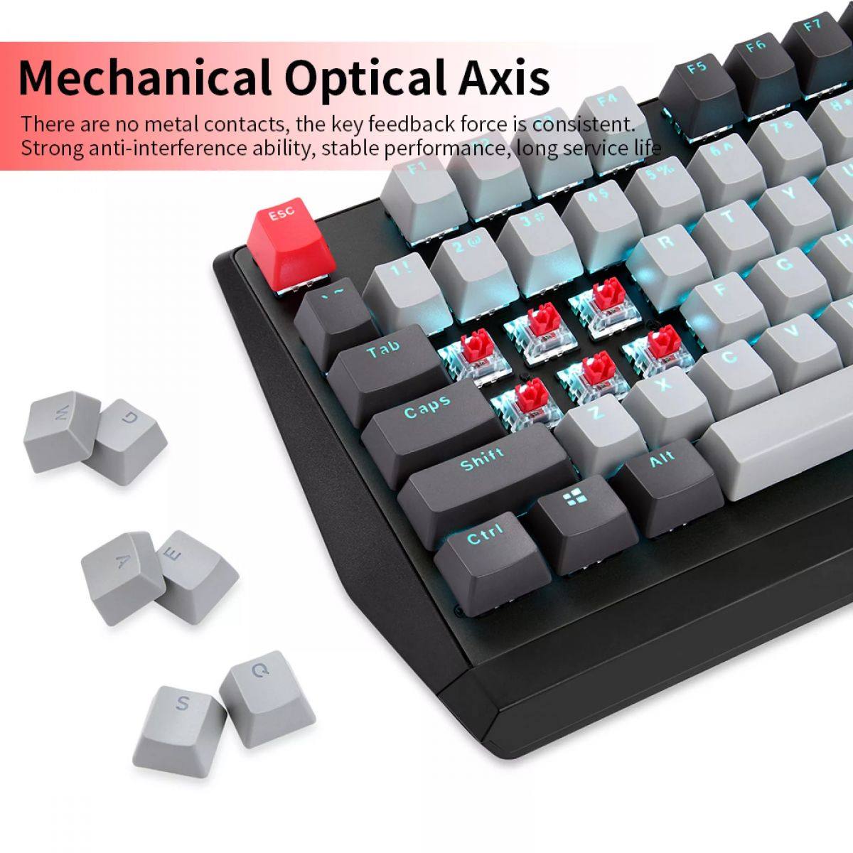 Bàn phím Motospeed CK74 RGB