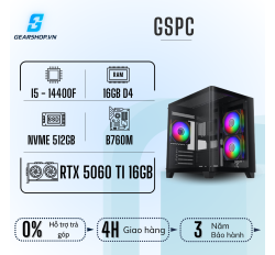 GSPC Intel I5 | I5 14400F - RTX 5060Ti - 16GB - 512GB