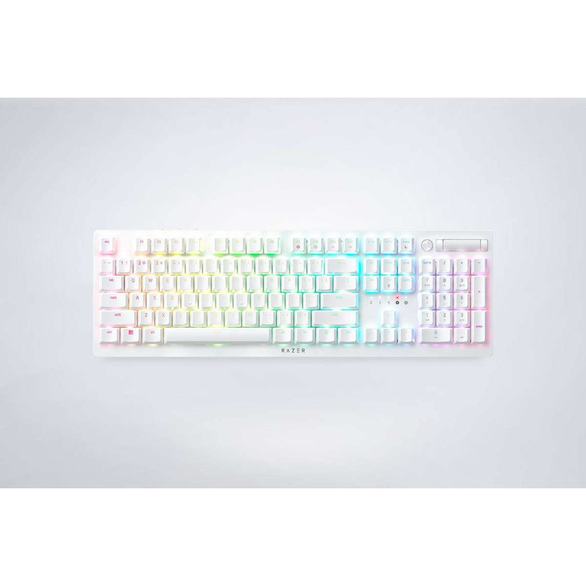 Razer DeathStalker V2 Pro White Edition | Clicky Purple Switch