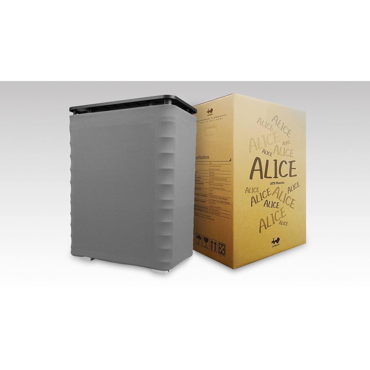 Inwin Alice Grey - Orange Plastic Top / Cover