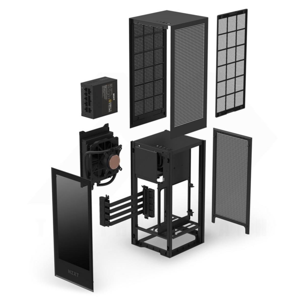 NZXT H1 MATTE BLACK (Case with PSU, AIO, and Riser Card)