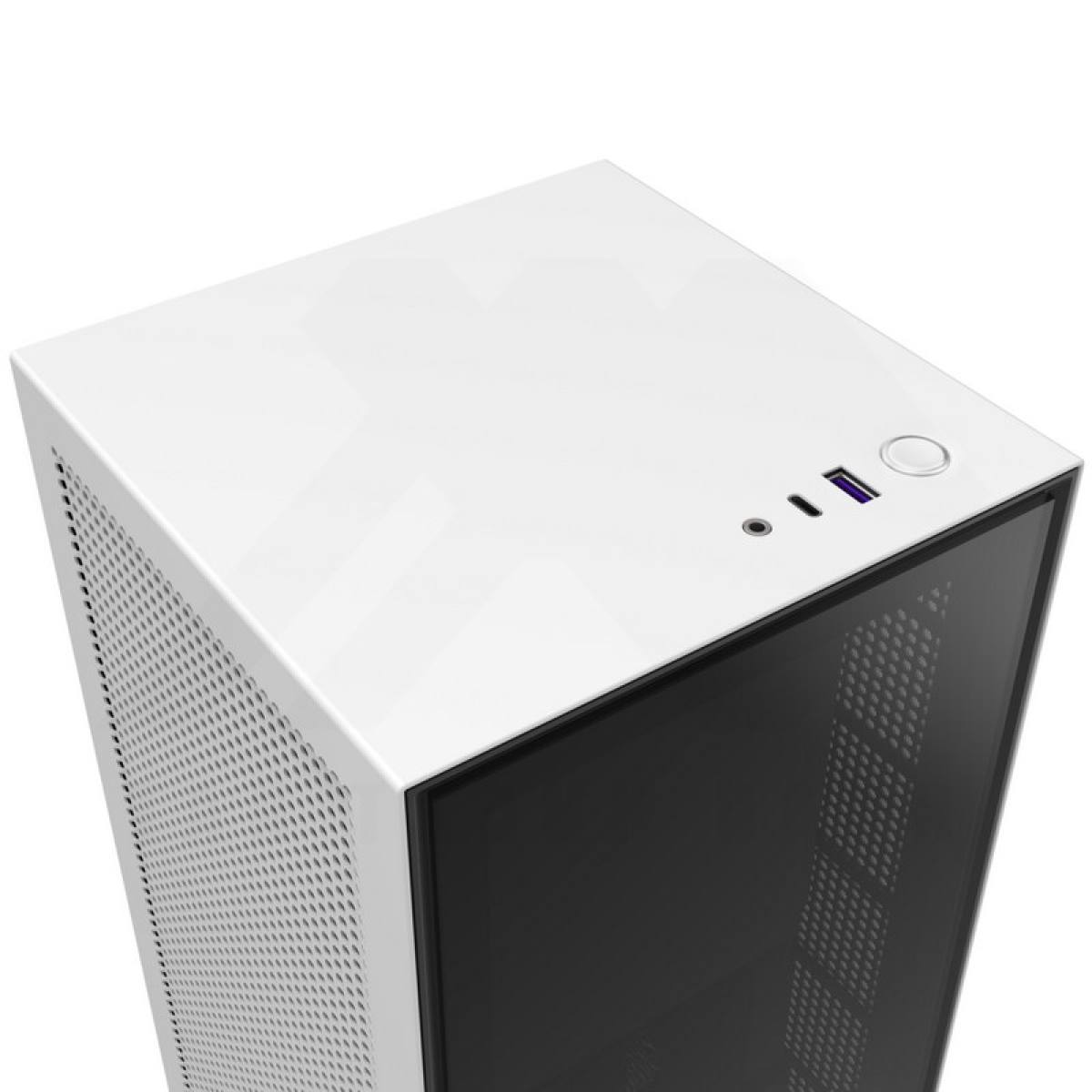 NZXT H1 MATTE WHITE (Case with PSU, AIO, and Riser Card)