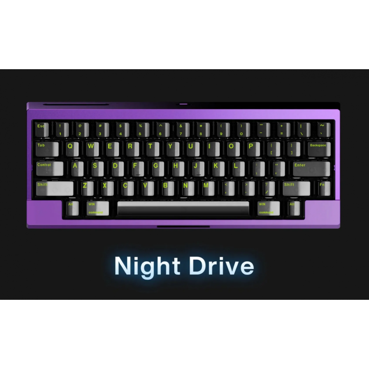 Base Kit Angry Miao Compact Touch Split Backspace Edition | Night Drive