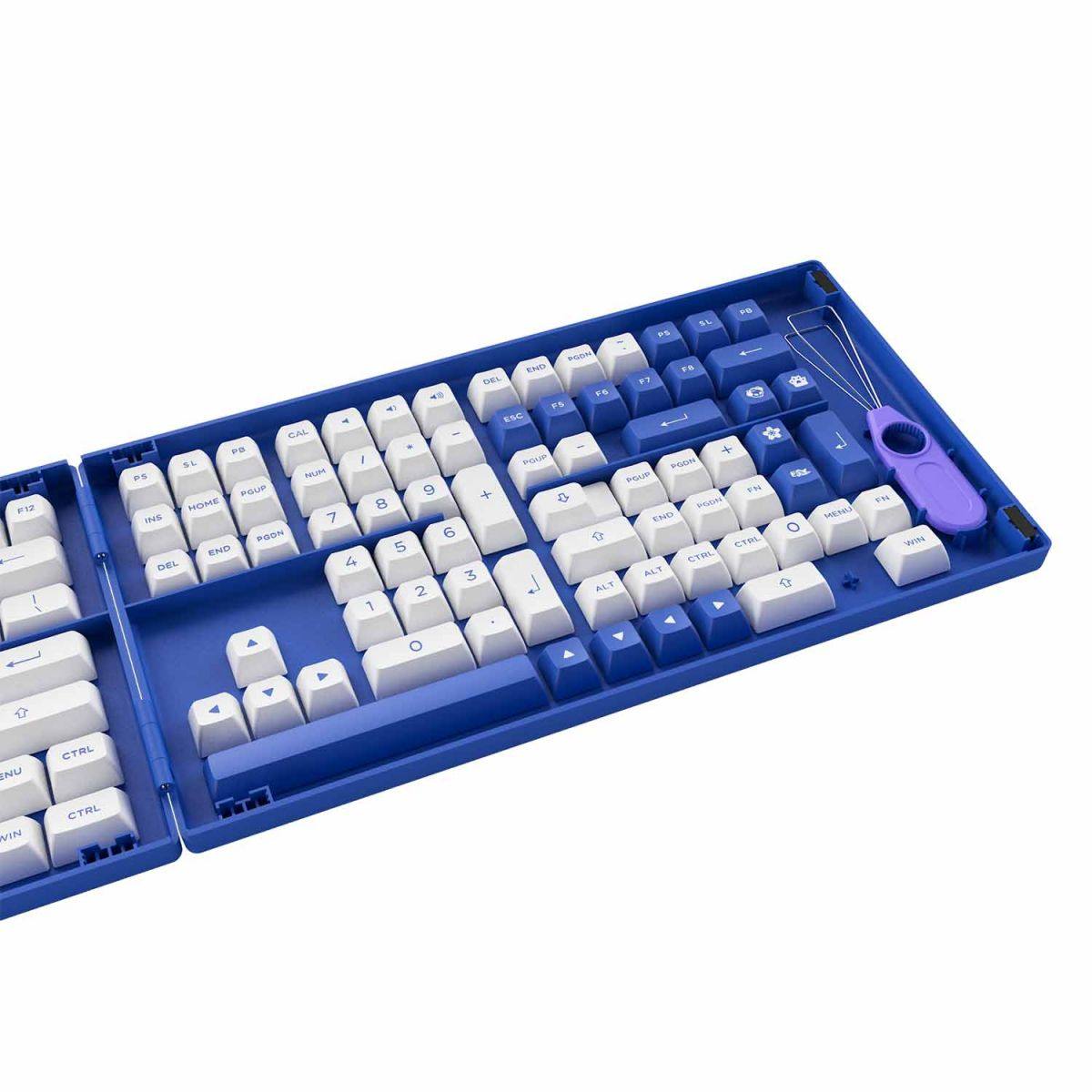 Set Keycap Akko Blue on White | ASA profile