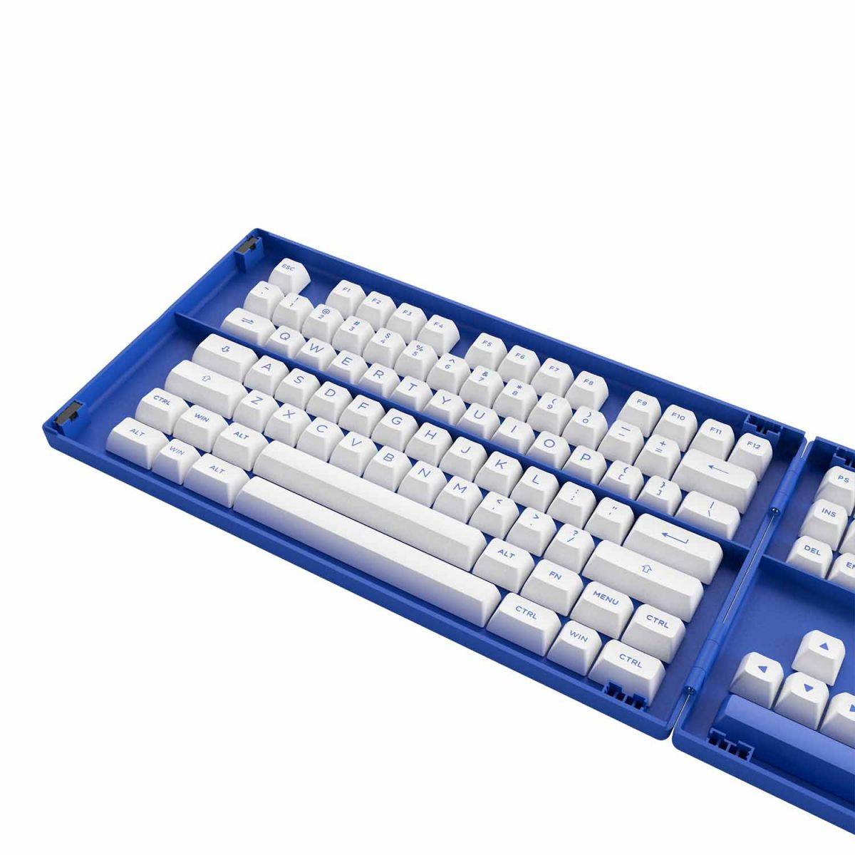 Set Keycap Akko Blue on White | ASA profile