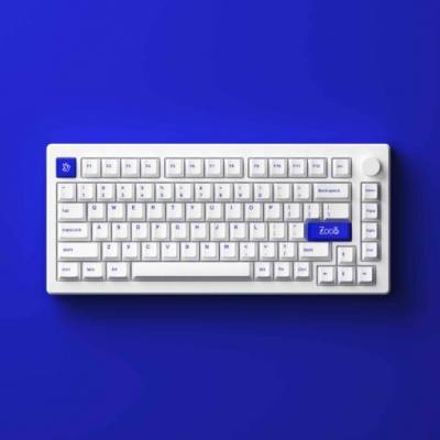 Bàn phím AKKO MOD007 PC Blue on White | Hotswap - Gasket Mount - Clacky - Mạch Xuôi