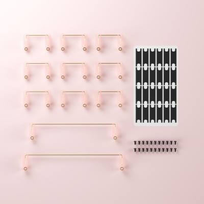 Stab bàn phím AKKO Screw-in (Clear / Sakura Pink)
