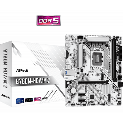 Mainboard Asrock B760M-HDV/M.2 | LGA 1700 | DDR5