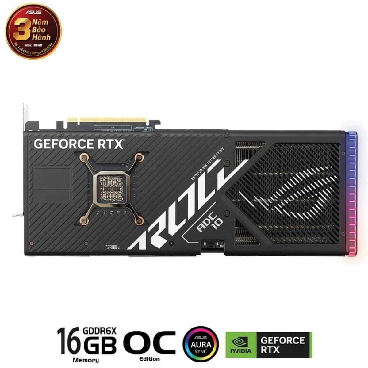 VGA ASUS ROG Strix GeForce RTX 4080 OC 16GB | ARGB - LGA1700 - GDDR6X