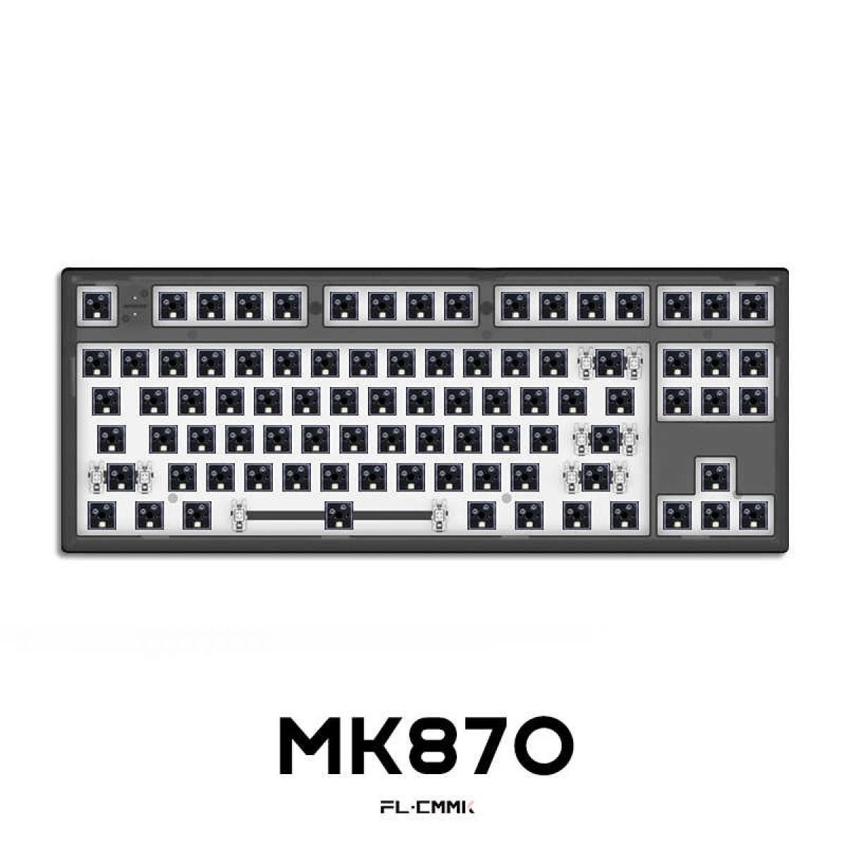 Kit FL-Esports FL MK870 Không Dây (Mạch Xuôi) | 3 Mode - RGB - Hotswap