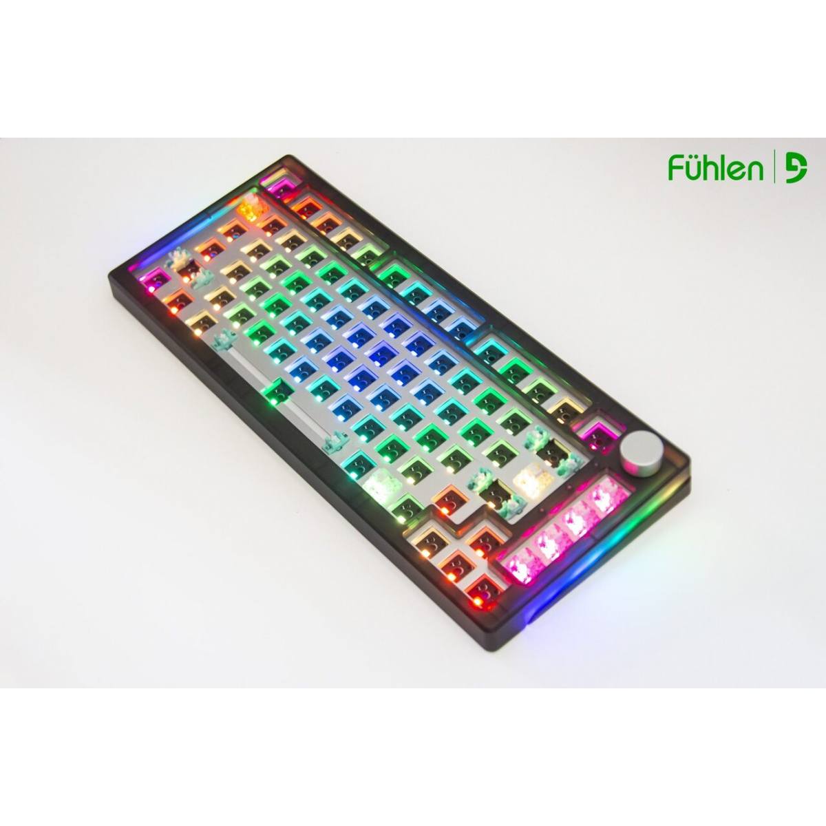 Kit FUHLEN H75S V2 RGB - Smoke | Không dây - Gasket - Hotswap - Mạch xuôi