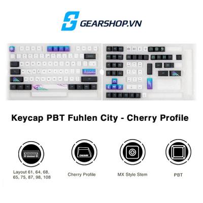 Set Keycap Fuhlen City | PBT - Cherry Profile