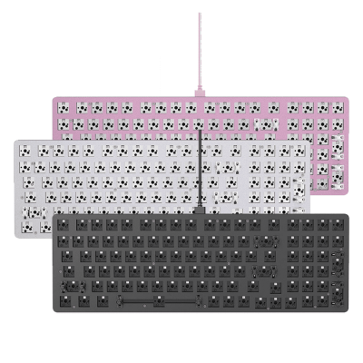 Kit Glorious GMMK 2  Fullsize 96% Black/ White/ Pink | RGB - Hotswap