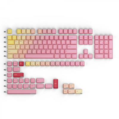 Set Keycap Glorious GPBT Pink Grapefruit | 143 phím