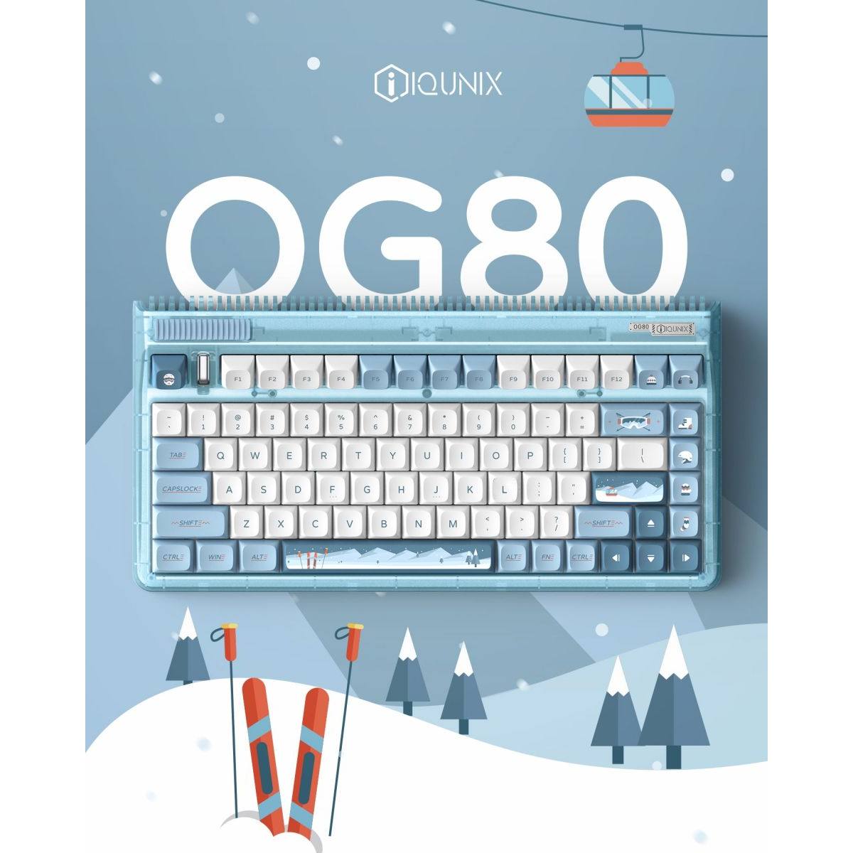Bàn phím IQUNIX OG80 Wintertide | Không dây - RGB
