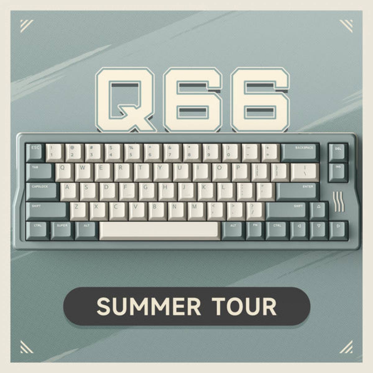 Bàn phím IQUNIX Q66 Summer Tour | Không dây - RGB