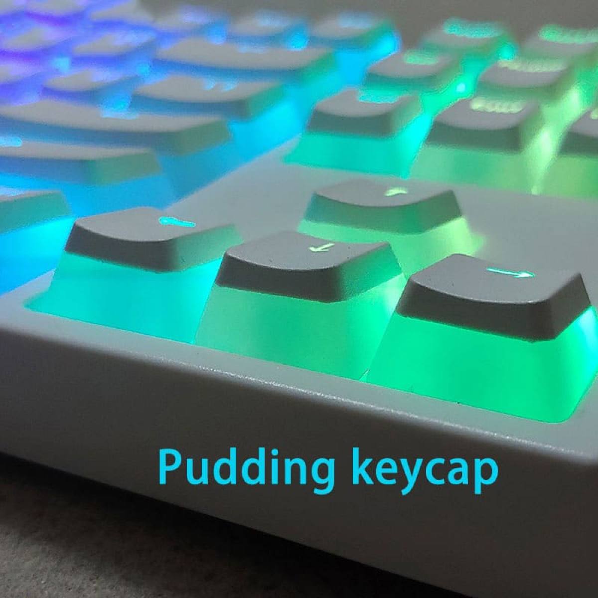 Set Keycaps PBT pudding xuyên led | OEM  profile