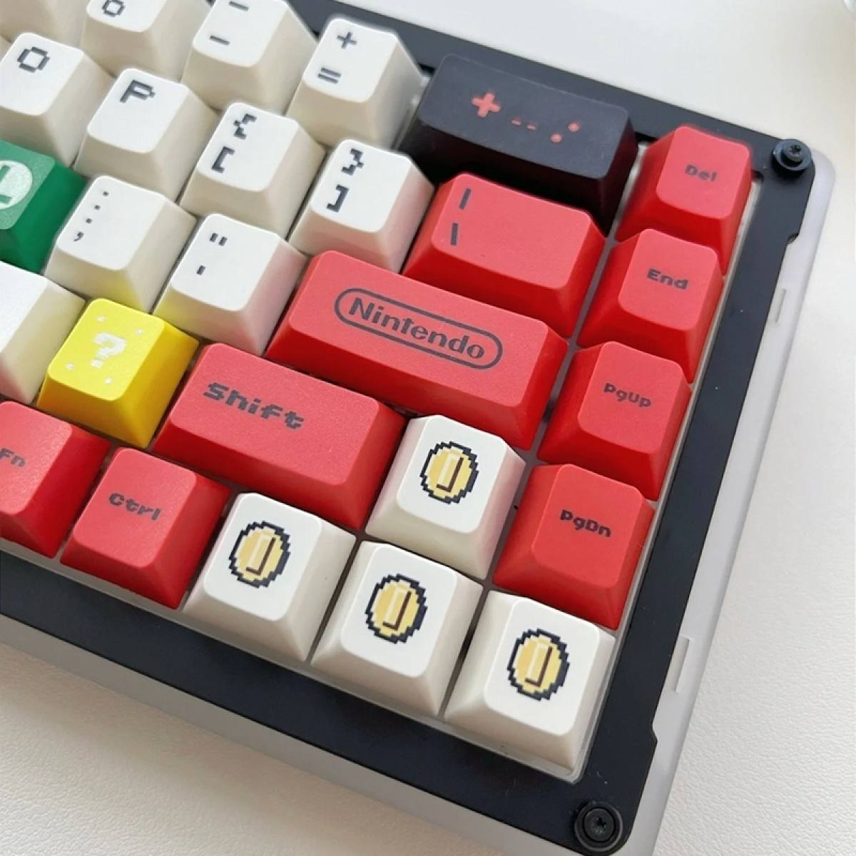 Set keycap Super Mario Red | XDA profile - PBT Dye-Sub - 122 keys