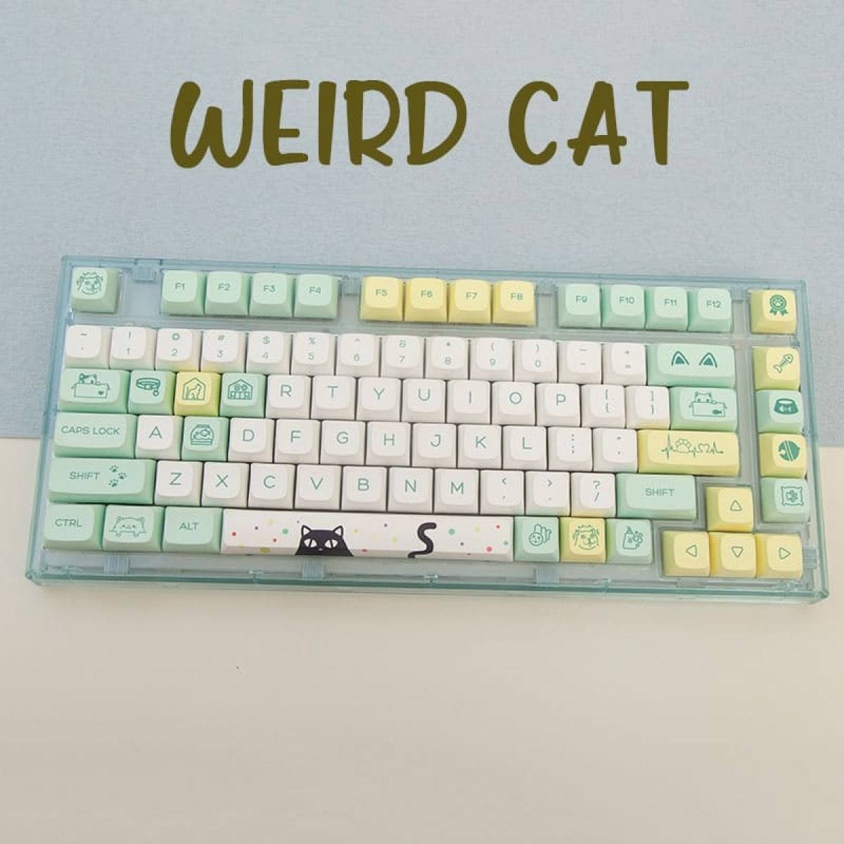 Set Keycaps Weird Cat | XDA profile - PBT Dyesub - 131 keys