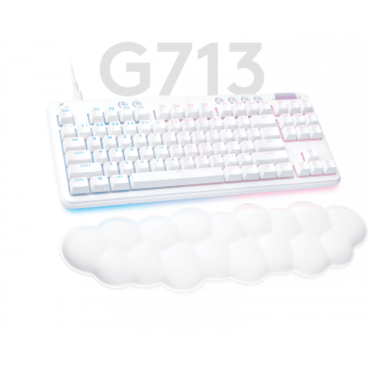 Bàn phím Logitech Aurora G713 White Mist | TKL - RGB - Có dây